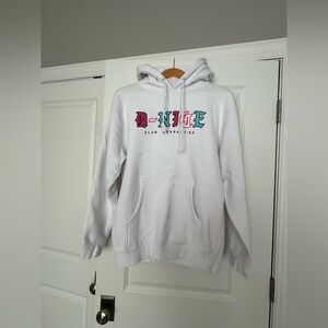 White Hoodie with Colorful Graphic